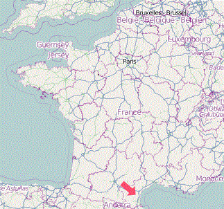 Frankrike-karta